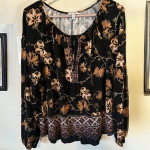 Susina Floral Loose Fit Top